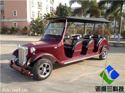  诺维兰枣红色电动老爷车
